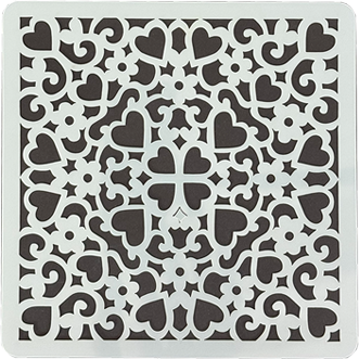 Reusable 6x6 inch pattern stencil for DIY painting