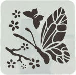 Reusable 6x6 inch butterfly stencil for DIY painting