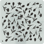 Reusable 6x6 inch floral stencil for DIY painting