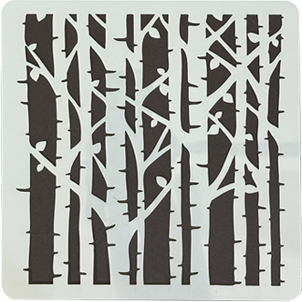Reusable 6x6 inch tree stencil for DIY painting