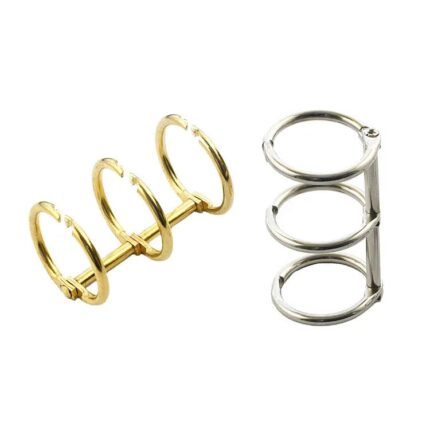 4pcs Pack – Small 20mm Metal Binder Rings in Gold & Silver for Loose Leaf Albums, Scrapbooks, Resin Art Covers, Folders & DIY Craft Projects