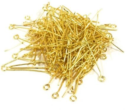 Gold Eye Pins for Jewelry Making – DIY Craft & Resin Accessories (20Gram)