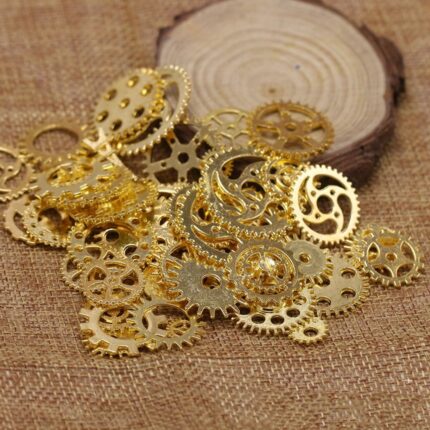 Vintage Steampunk Gears Charms for Jewelry Making
