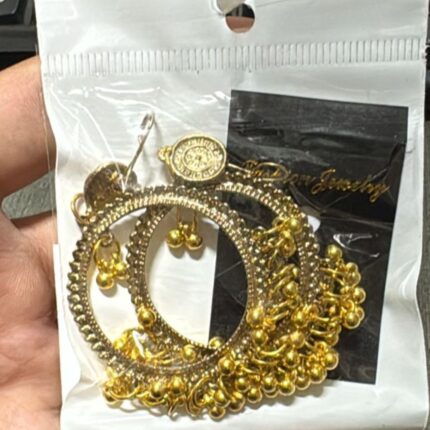 Golden Earring Jhumka Bezel – Resin Jewelry Making Findings